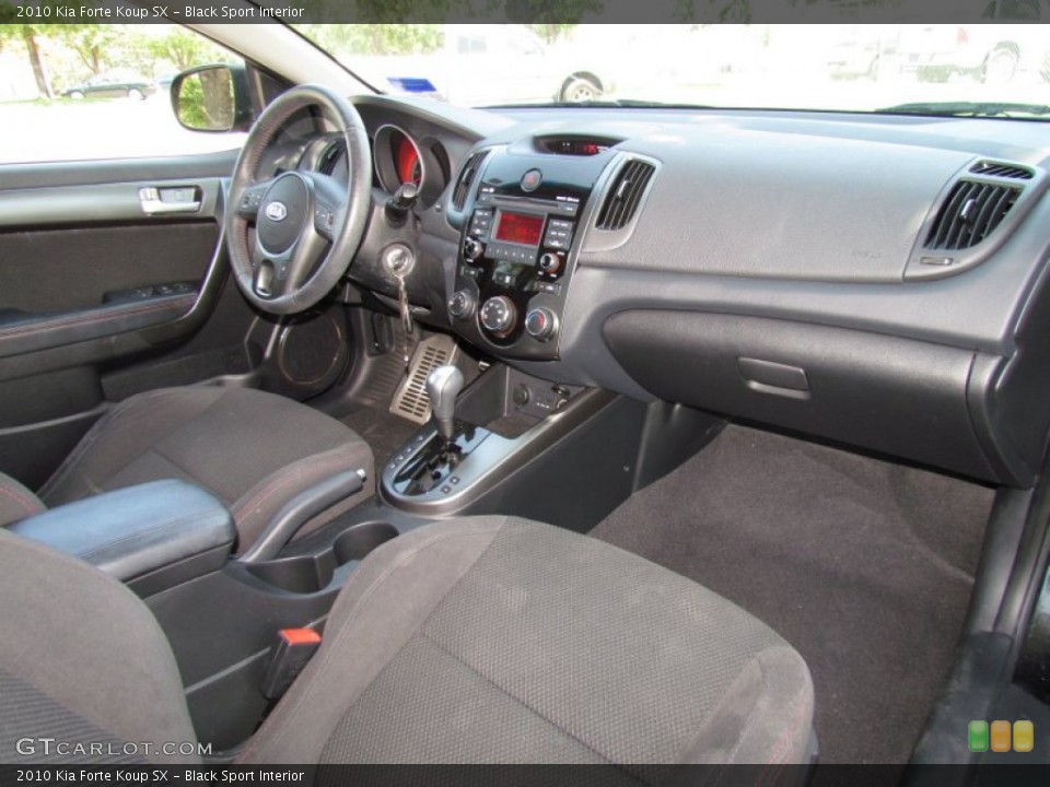 Black Sport Interior Photo for the 2010 Kia Forte Koup SX #53208677