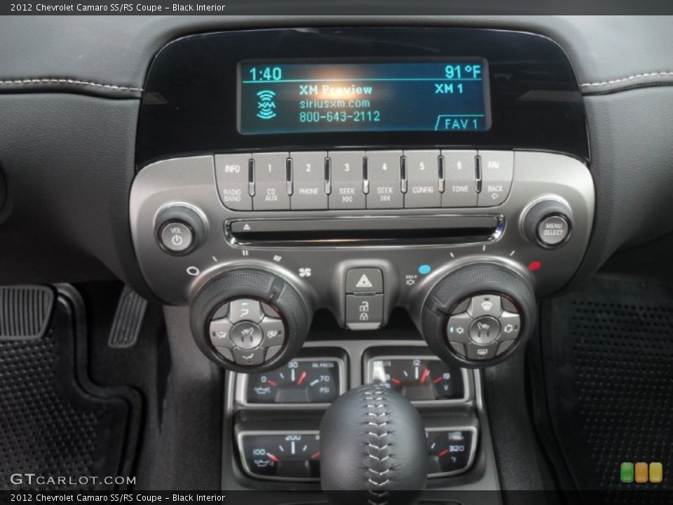 Black Interior Audio System for the 2012 Chevrolet Camaro SS/RS Coupe #53210993