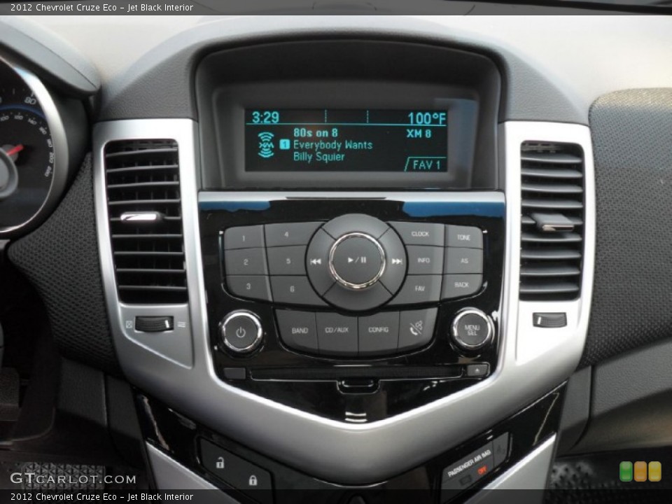 Jet Black Interior Controls for the 2012 Chevrolet Cruze Eco #53211296