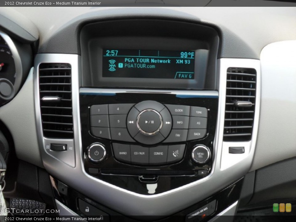 Medium Titanium Interior Controls for the 2012 Chevrolet Cruze Eco #53211641