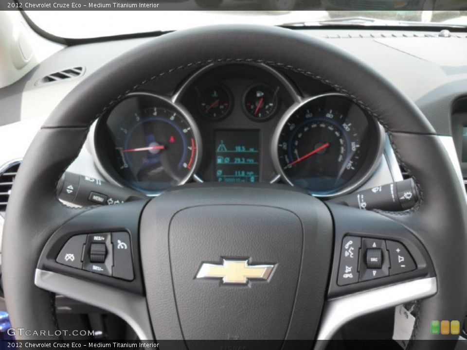 Medium Titanium Interior Controls for the 2012 Chevrolet Cruze Eco #53211656