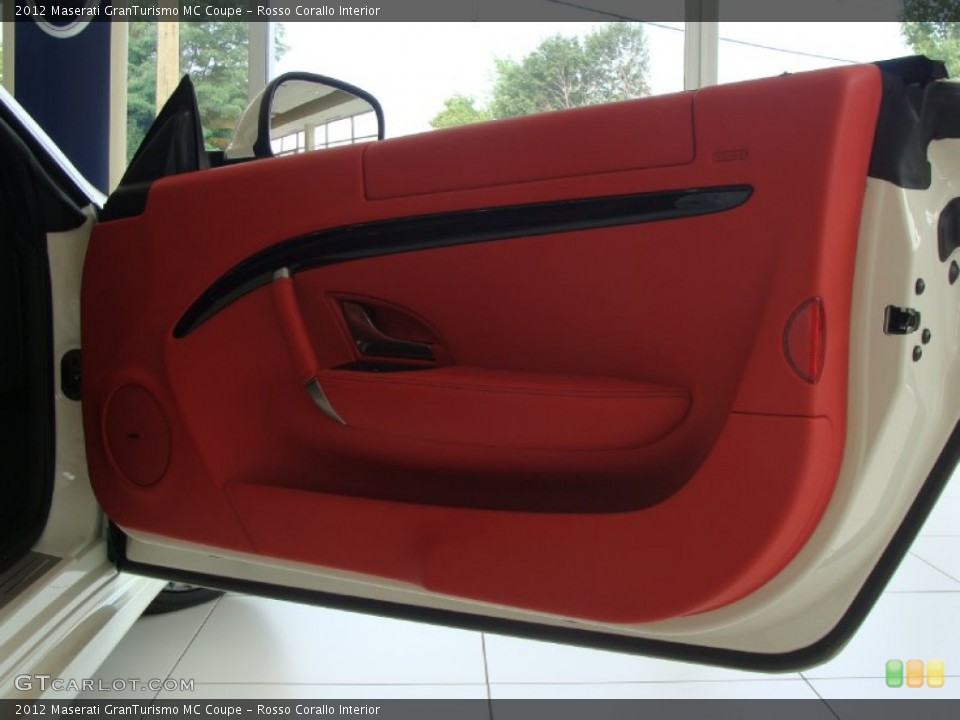 Rosso Corallo Interior Door Panel for the 2012 Maserati GranTurismo MC Coupe #53213033