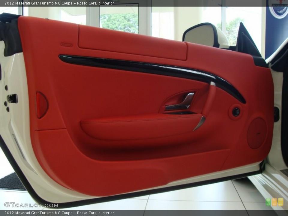 Rosso Corallo Interior Door Panel for the 2012 Maserati GranTurismo MC Coupe #53213096