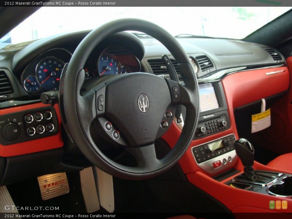 Rosso Corallo Interior Controls for the 2012 Maserati GranTurismo MC Coupe #53213186