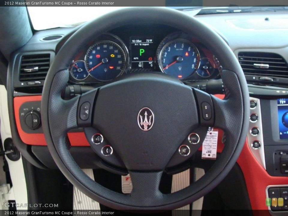 Rosso Corallo Interior Steering Wheel for the 2012 Maserati GranTurismo MC Coupe #53213216
