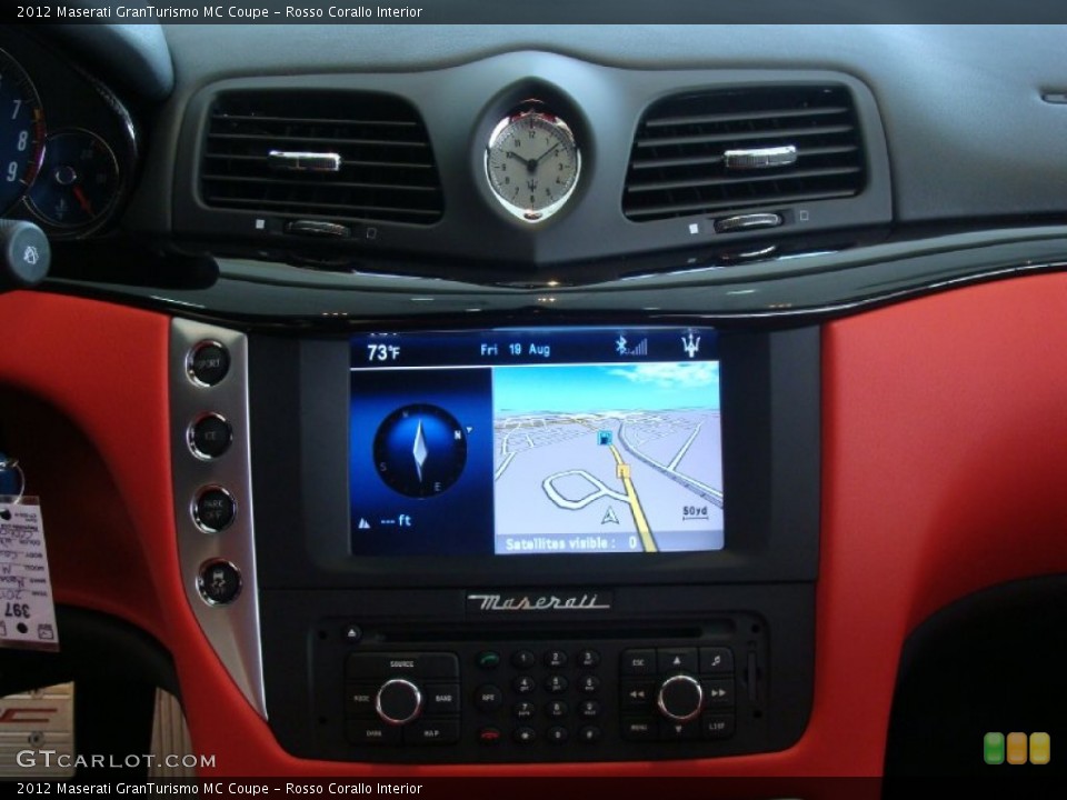 Rosso Corallo Interior Navigation for the 2012 Maserati GranTurismo MC Coupe #53213231