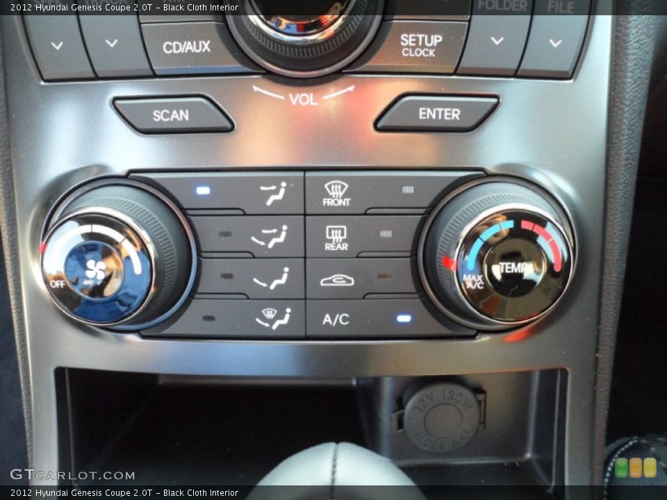 Black Cloth Interior Controls for the 2012 Hyundai Genesis Coupe 2.0T #53213633