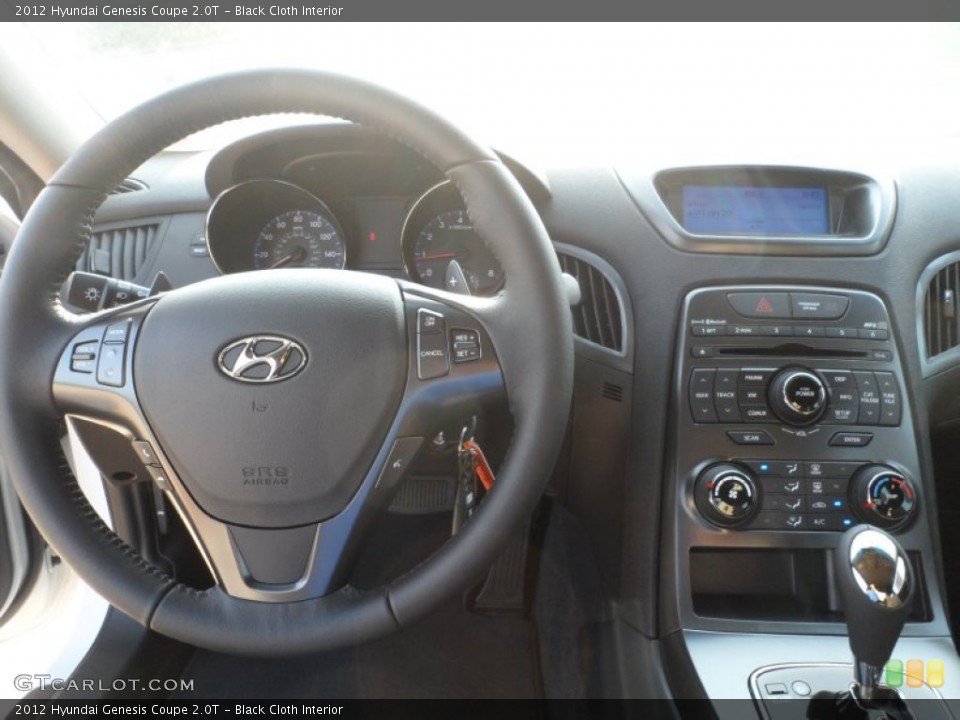 Black Cloth Interior Dashboard for the 2012 Hyundai Genesis Coupe 2.0T #53214083
