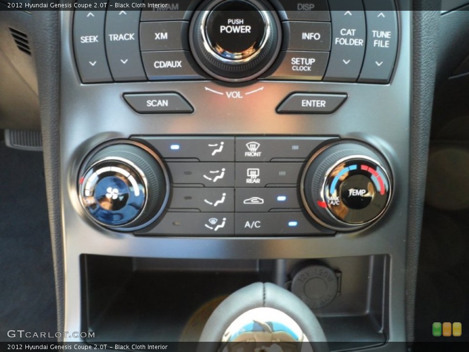 Black Cloth Interior Controls for the 2012 Hyundai Genesis Coupe 2.0T #53214164