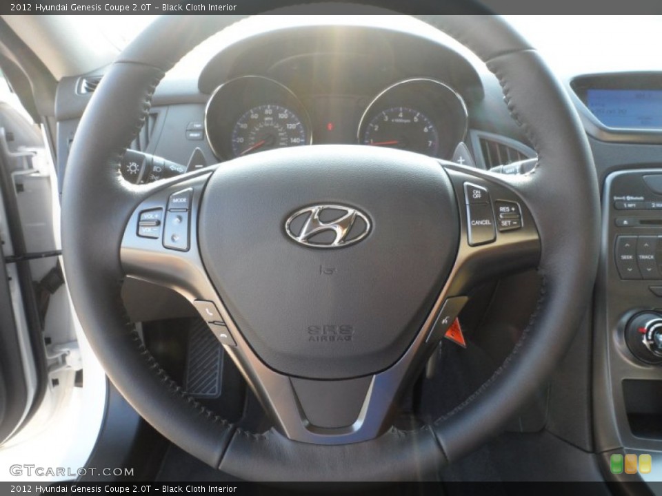 Black Cloth Interior Steering Wheel for the 2012 Hyundai Genesis Coupe 2.0T #53214191