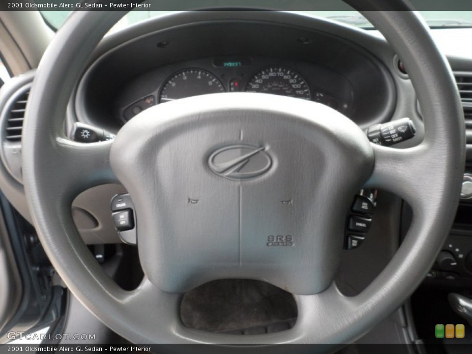 Pewter Interior Steering Wheel for the 2001 Oldsmobile Alero GL Sedan #53217341