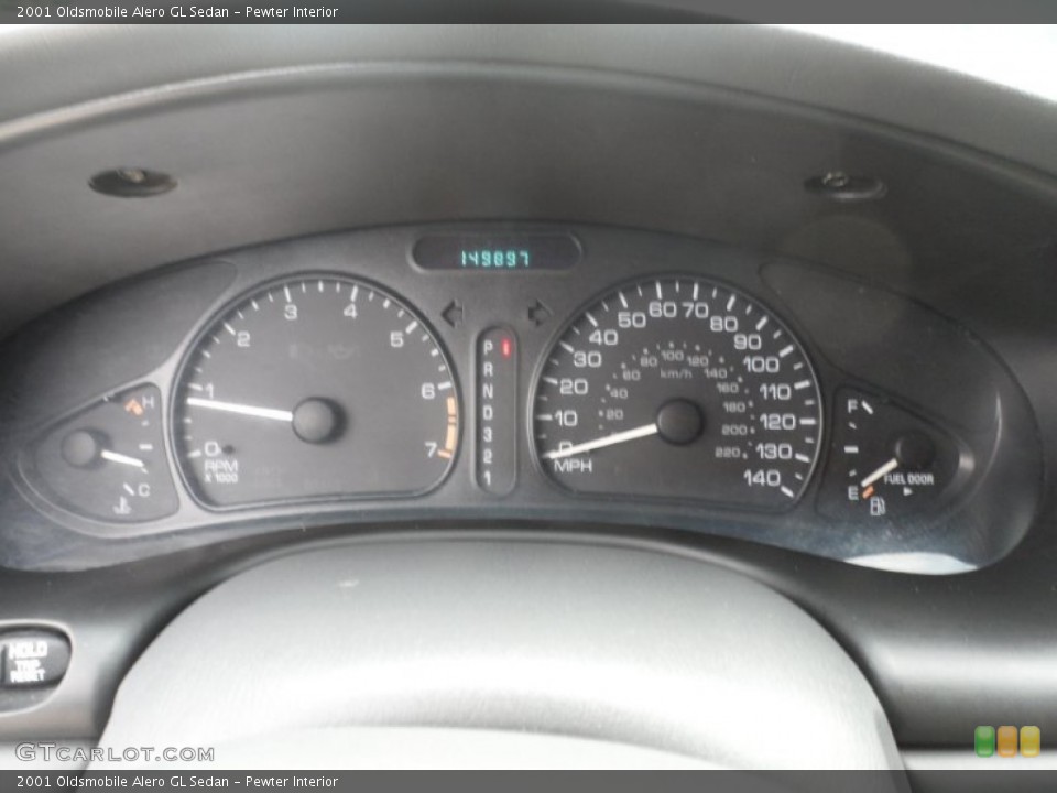 Pewter Interior Gauges for the 2001 Oldsmobile Alero GL Sedan #53217362