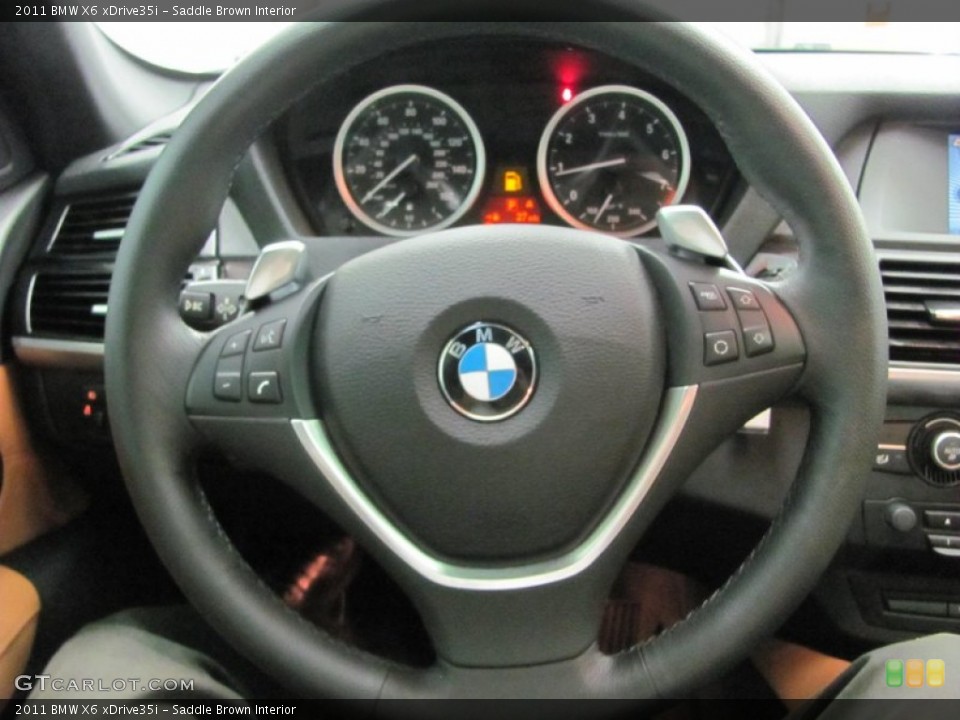 Saddle Brown Interior Steering Wheel for the 2011 BMW X6 xDrive35i #53218748
