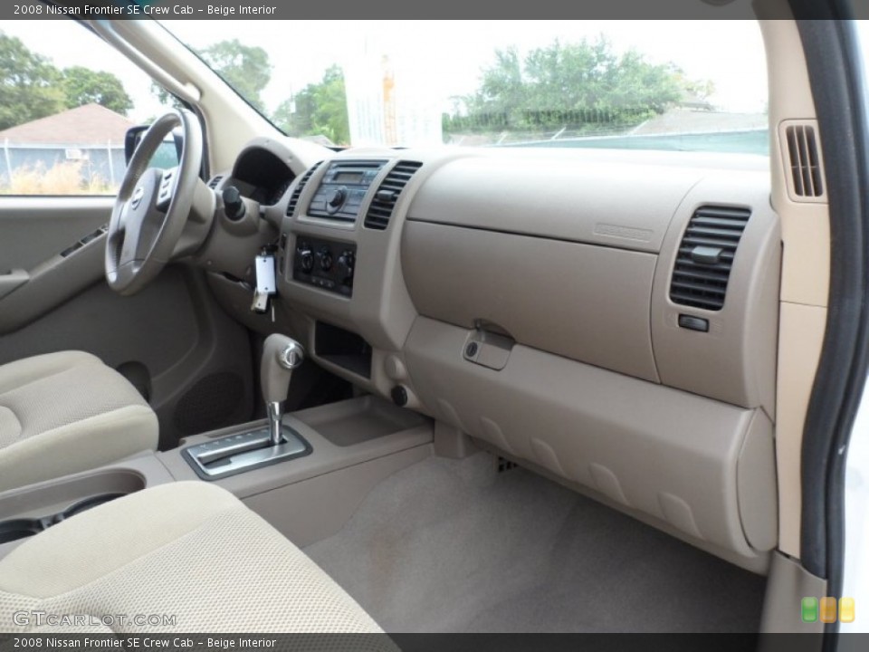 Beige Interior Dashboard for the 2008 Nissan Frontier SE Crew Cab #53220560