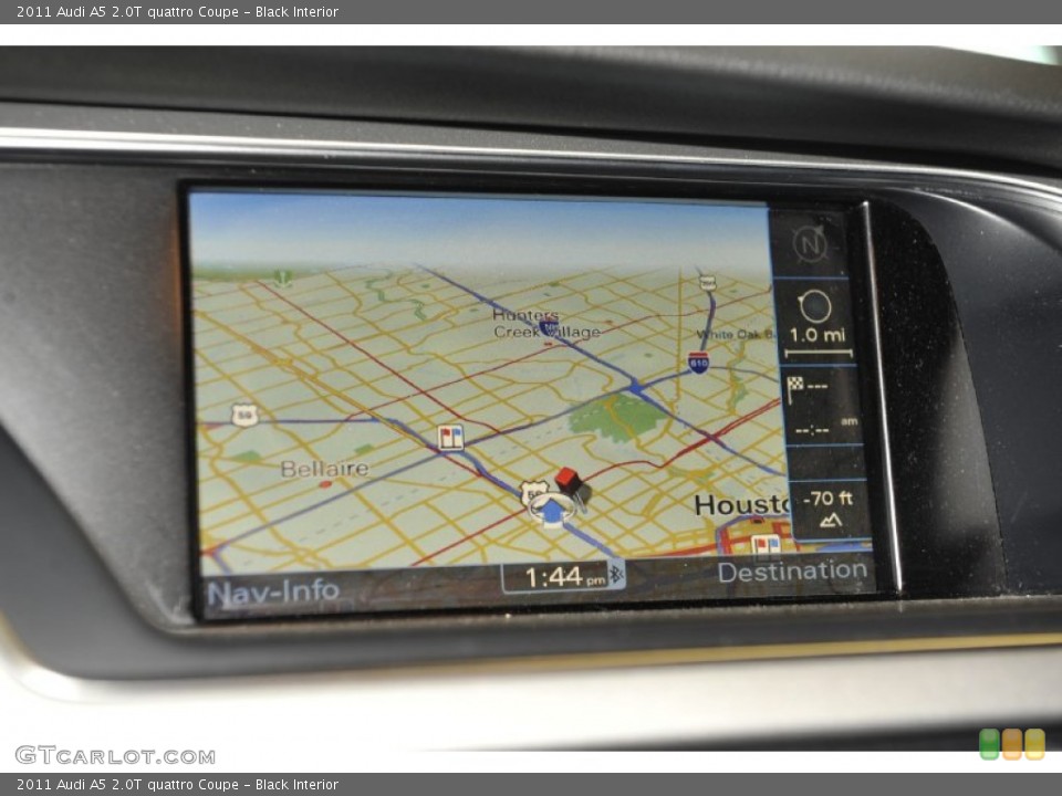 Black Interior Navigation for the 2011 Audi A5 2.0T quattro Coupe #53220596