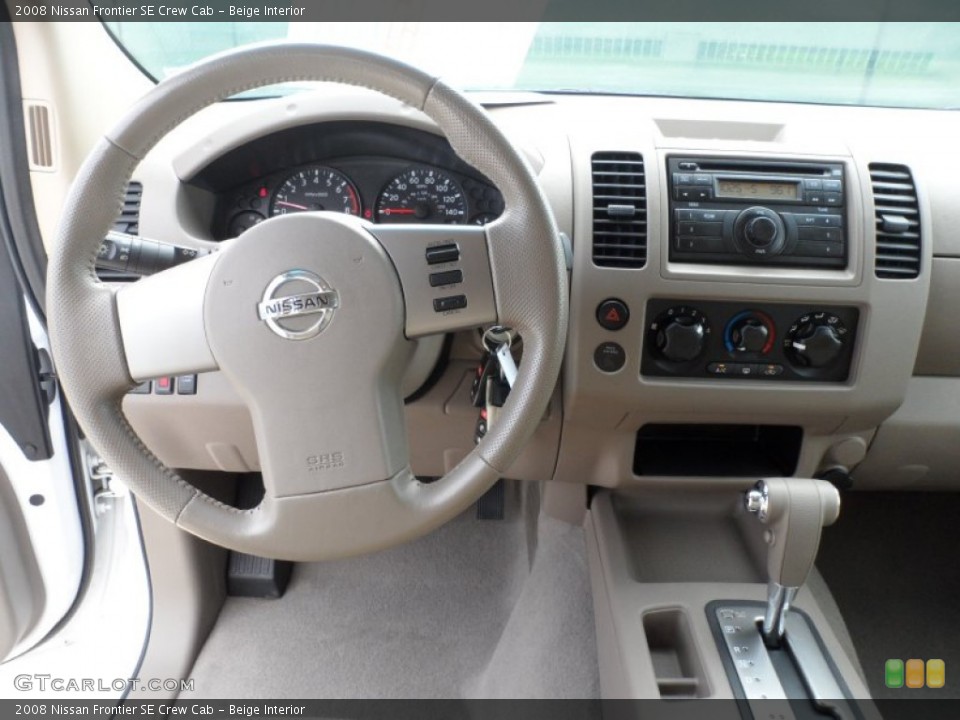 Beige Interior Dashboard for the 2008 Nissan Frontier SE Crew Cab #53220656
