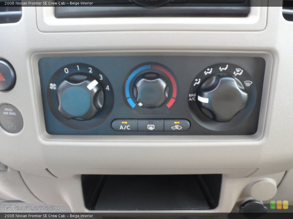 Beige Interior Controls for the 2008 Nissan Frontier SE Crew Cab #53220683