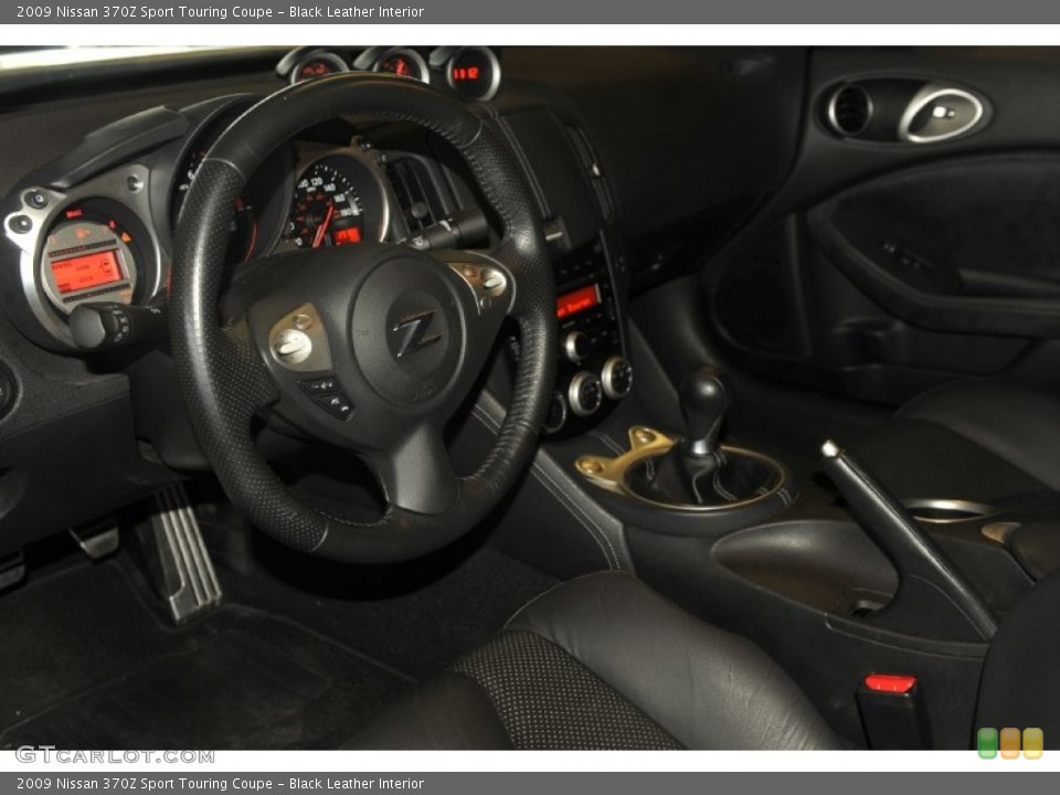 Black Leather Interior Dashboard for the 2009 Nissan 370Z Sport Touring Coupe #53220944