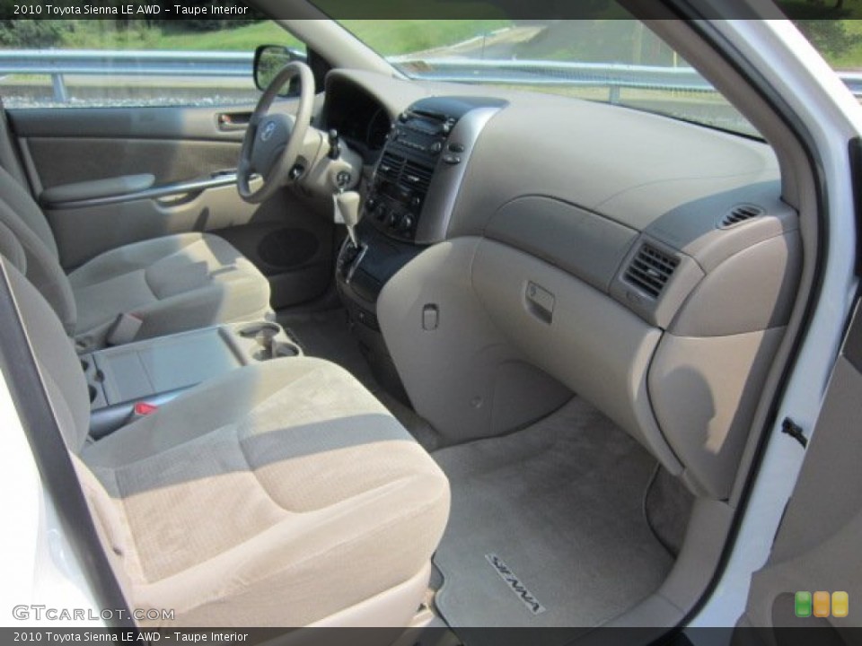 Taupe Interior Photo for the 2010 Toyota Sienna LE AWD #53222255