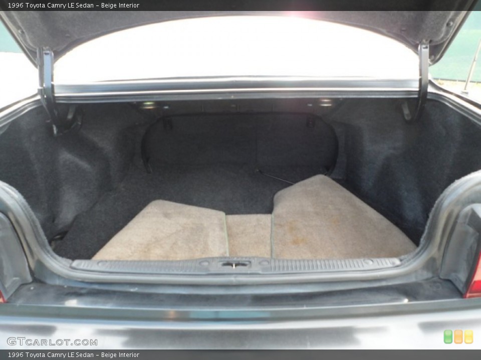 Beige Interior Trunk for the 1996 Toyota Camry LE Sedan #53222615
