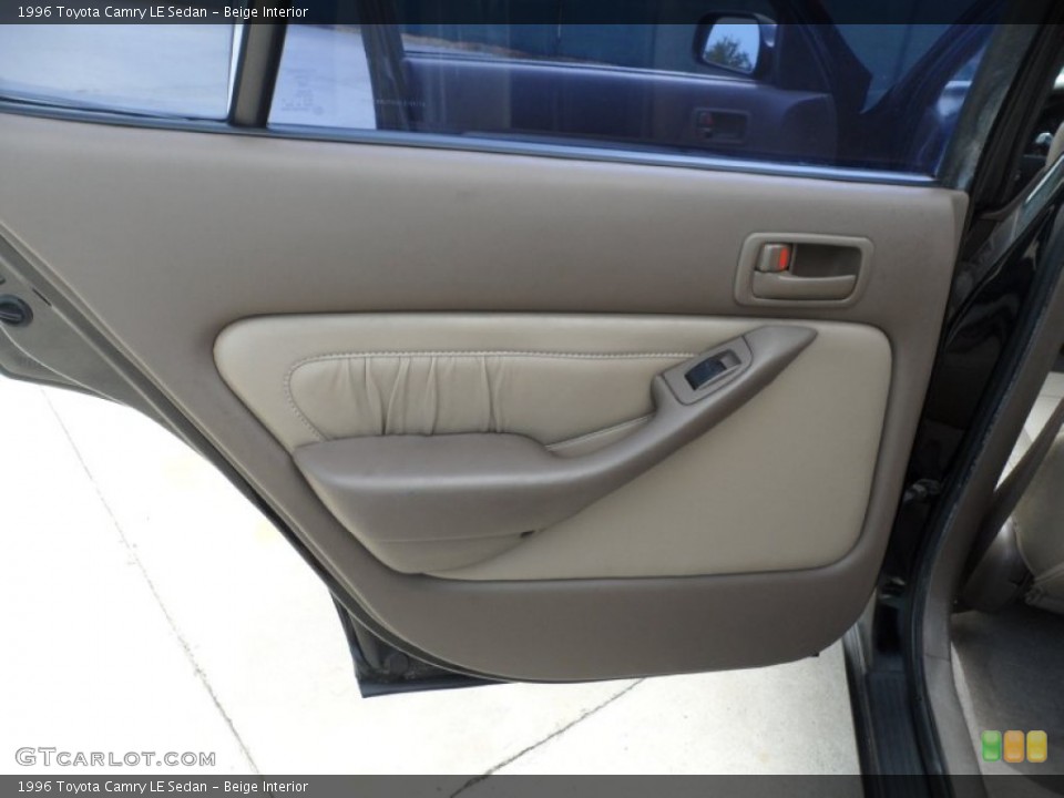 Beige Interior Door Panel for the 1996 Toyota Camry LE Sedan #53222627