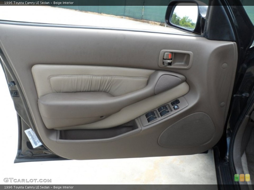 Beige Interior Door Panel for the 1996 Toyota Camry LE Sedan #53222642