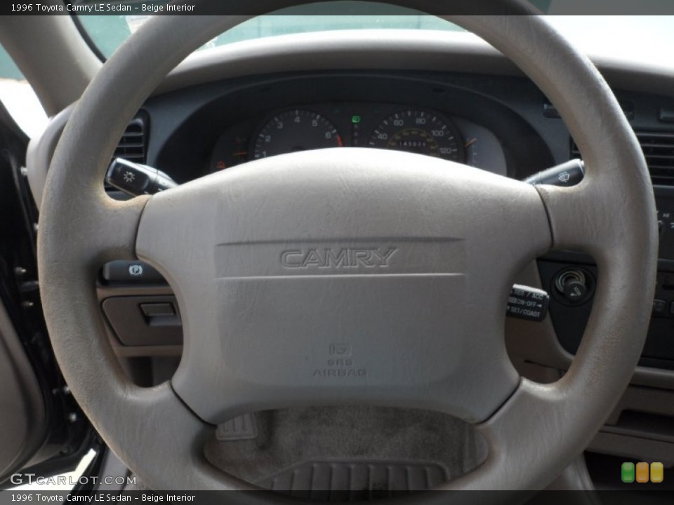 Beige Interior Steering Wheel for the 1996 Toyota Camry LE Sedan #53222732