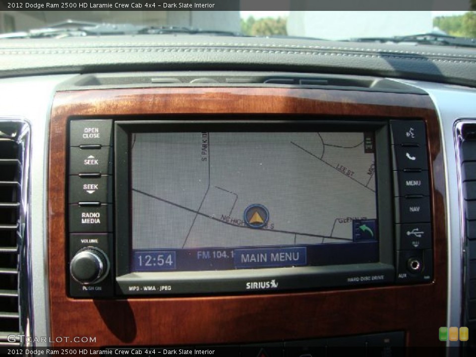 Dark Slate Interior Navigation for the 2012 Dodge Ram 2500 HD Laramie Crew Cab 4x4 #53233998