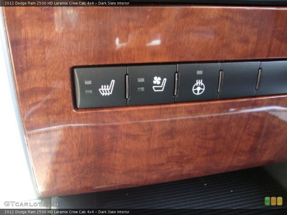 Dark Slate Interior Controls for the 2012 Dodge Ram 2500 HD Laramie Crew Cab 4x4 #53234013