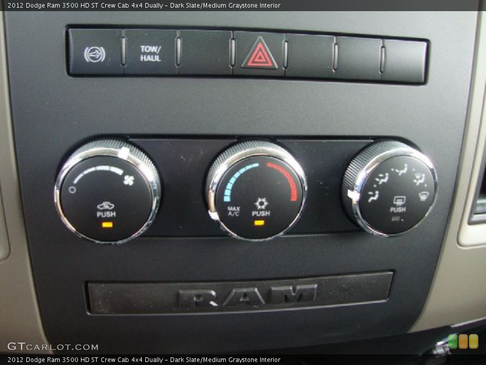 Dark Slate/Medium Graystone Interior Controls for the 2012 Dodge Ram 3500 HD ST Crew Cab 4x4 Dually #53234319