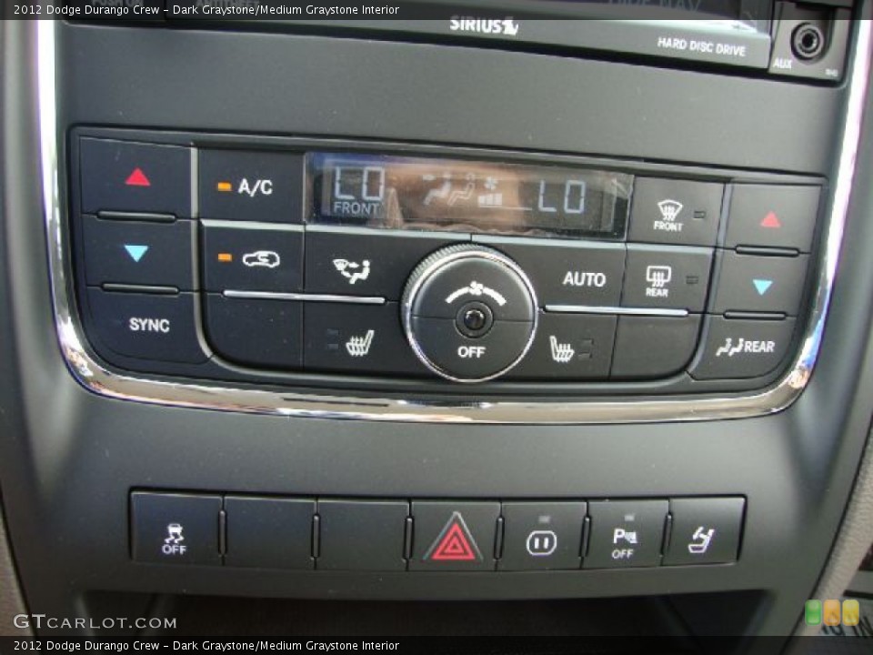 Dark Graystone/Medium Graystone Interior Controls for the 2012 Dodge Durango Crew #53234895