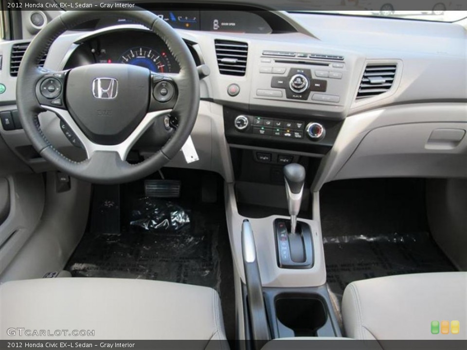 Gray Interior Dashboard for the 2012 Honda Civic EX-L Sedan #53235057
