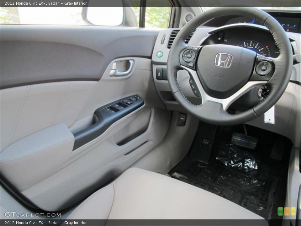 Gray Interior Photo for the 2012 Honda Civic EX-L Sedan #53235072