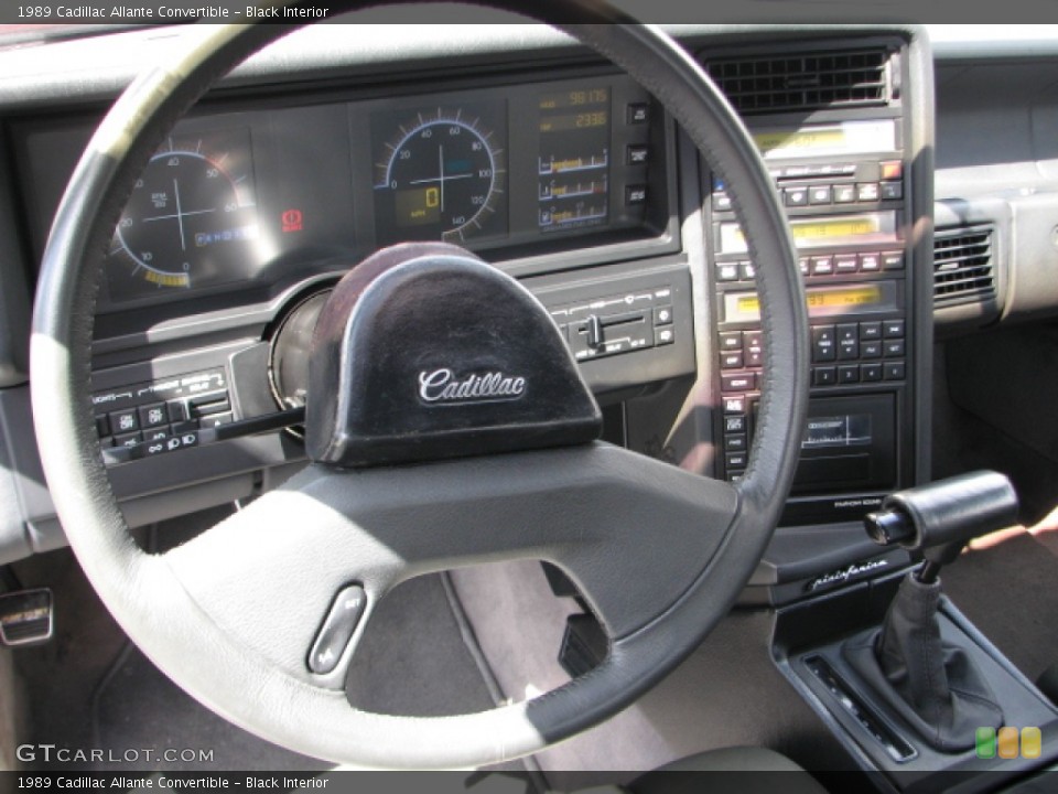 Black Interior Steering Wheel for the 1989 Cadillac Allante Convertible #53235390