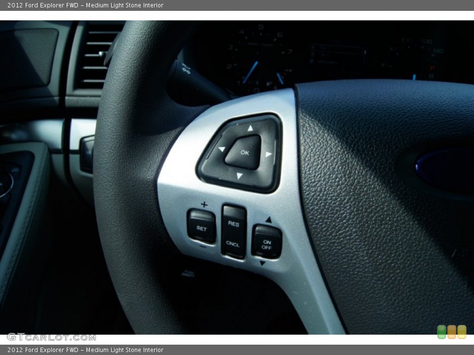 Medium Light Stone Interior Controls for the 2012 Ford Explorer FWD #53238090