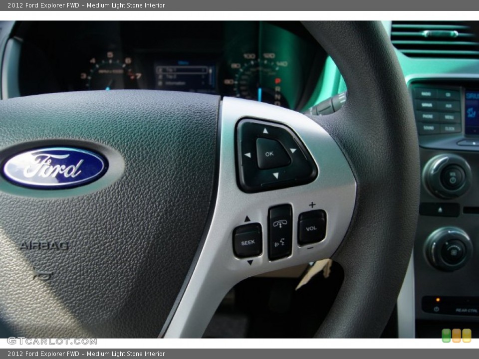 Medium Light Stone Interior Controls for the 2012 Ford Explorer FWD #53238105