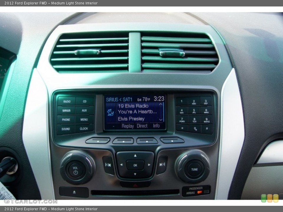 Medium Light Stone Interior Audio System for the 2012 Ford Explorer FWD #53238132
