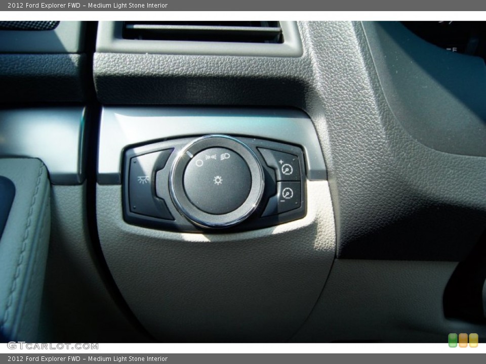 Medium Light Stone Interior Controls for the 2012 Ford Explorer FWD #53238222