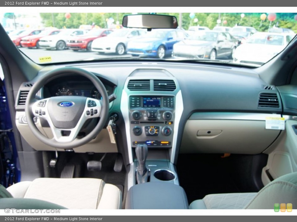 Medium Light Stone Interior Dashboard for the 2012 Ford Explorer FWD #53238501