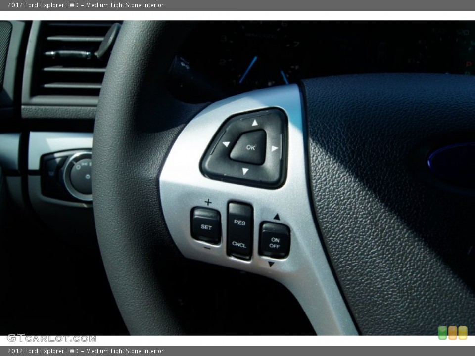 Medium Light Stone Interior Controls for the 2012 Ford Explorer FWD #53238564
