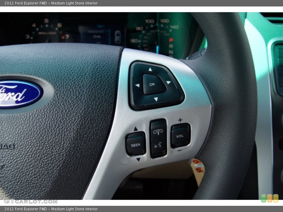 Medium Light Stone Interior Controls for the 2012 Ford Explorer FWD #53238570