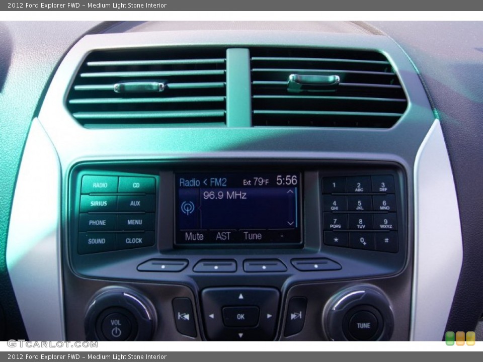 Medium Light Stone Interior Audio System for the 2012 Ford Explorer FWD #53238579