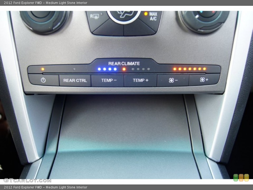 Medium Light Stone Interior Controls for the 2012 Ford Explorer FWD #53238594