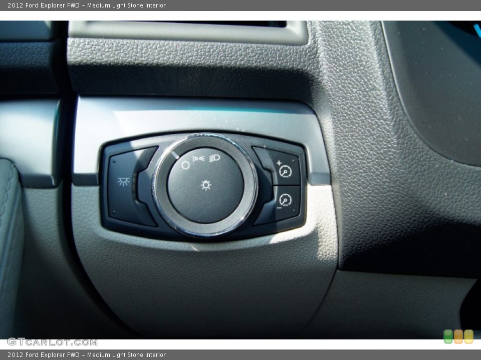 Medium Light Stone Interior Controls for the 2012 Ford Explorer FWD #53238618