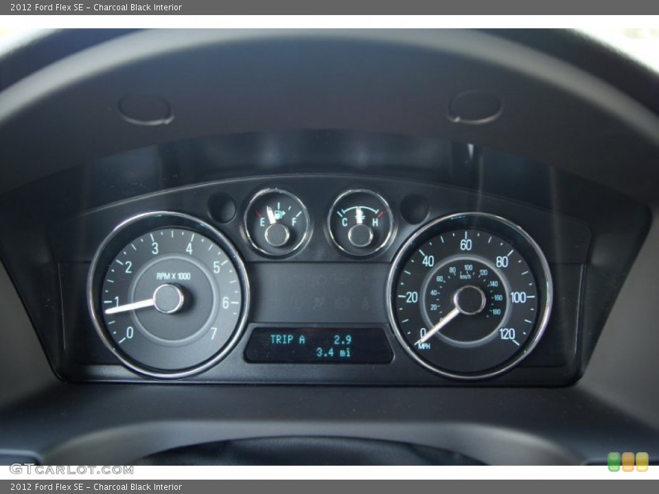 Charcoal Black Interior Gauges for the 2012 Ford Flex SE #53238870