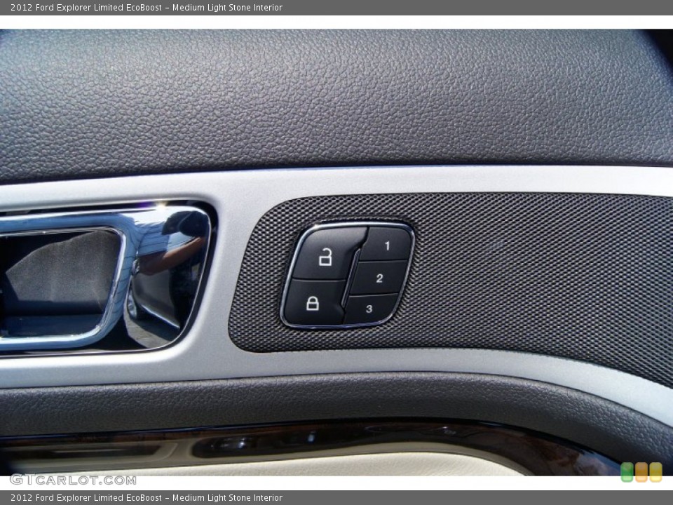 Medium Light Stone Interior Controls for the 2012 Ford Explorer Limited EcoBoost #53239365