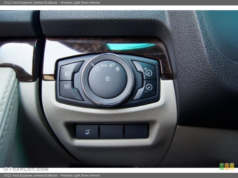 Medium Light Stone Interior Controls for the 2012 Ford Explorer Limited EcoBoost #53239593