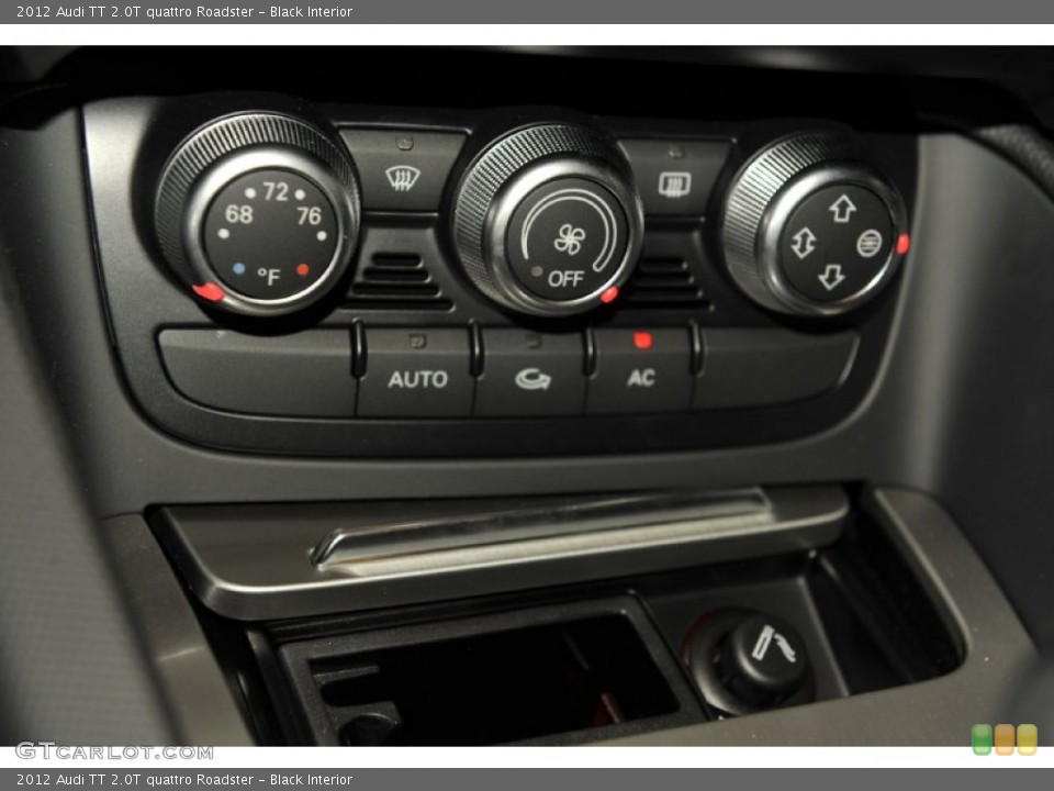 Black Interior Controls for the 2012 Audi TT 2.0T quattro Roadster #53241030