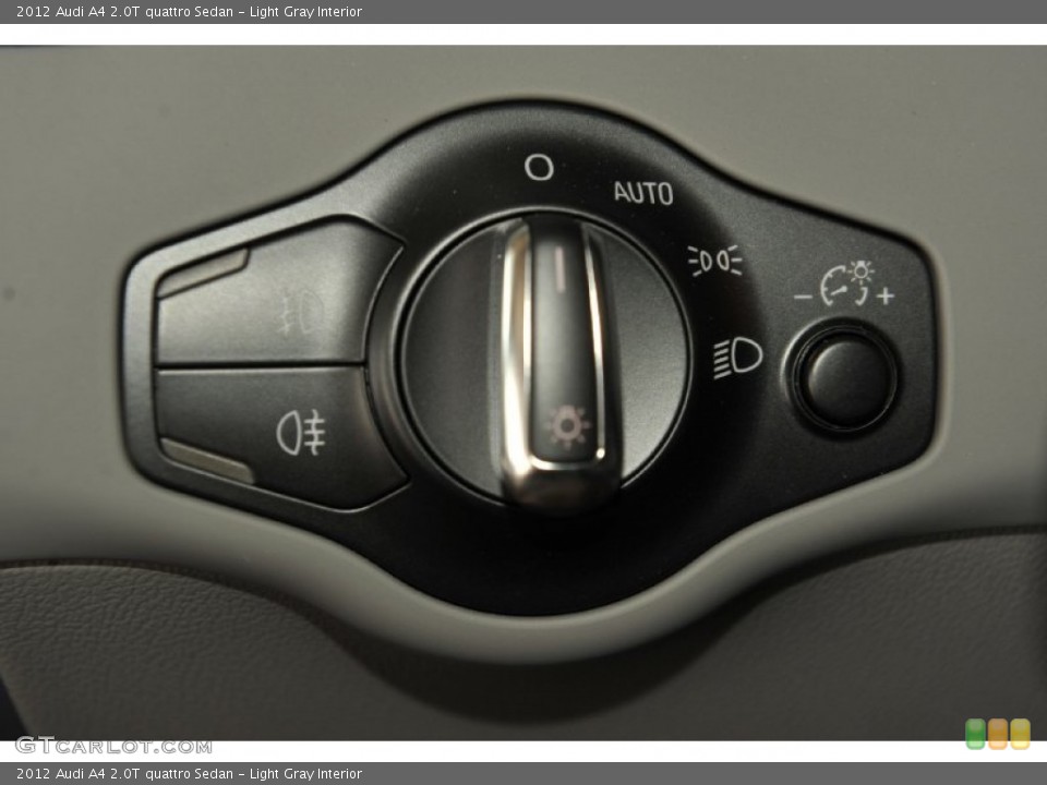 Light Gray Interior Controls for the 2012 Audi A4 2.0T quattro Sedan #53241753