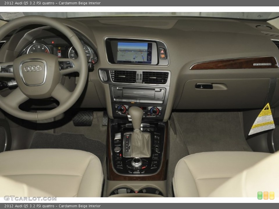 Cardamom Beige Interior Dashboard for the 2012 Audi Q5 3.2 FSI quattro #53242140